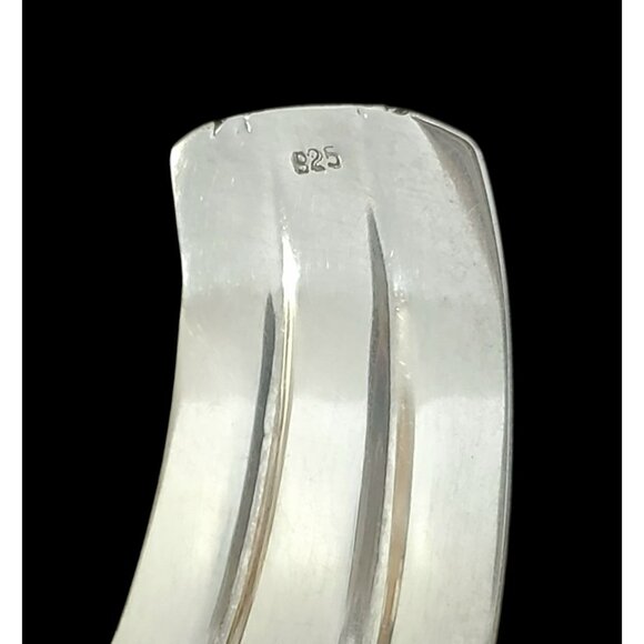 VTG Sterling Silver 925 Cuff Bracelet Boho Flowers Twisted Rope Southwest 33.4g - Picture 5 of 12